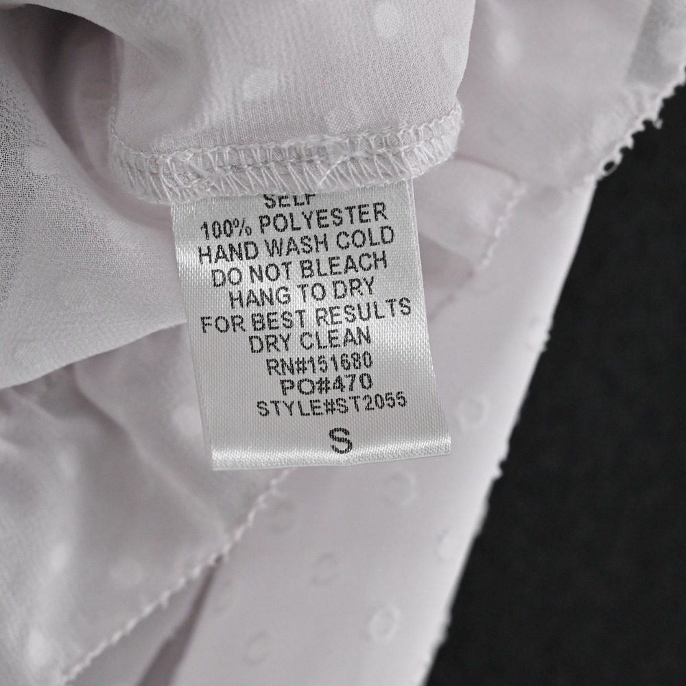 Storia Womens Lace Peasant Top Size S Romantic Ethereal Delicate Boho‎ LAVENDER - Picture 7 of 12